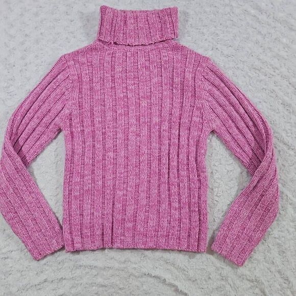 Y2K Aeropostale 2000s Womens size medium pink Shimmer turtleneck barbiecore - Picture 5 of 5